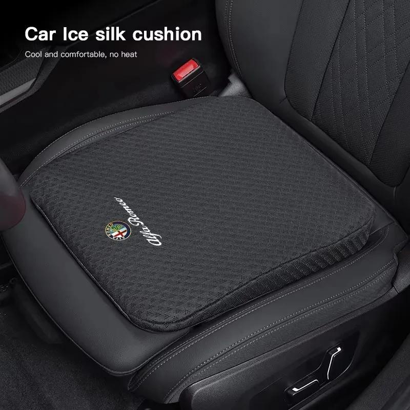 Housses de siège de voiture en soie glacée, coussin augmentant la hauteur, pour Alfa Romeo Giulietta