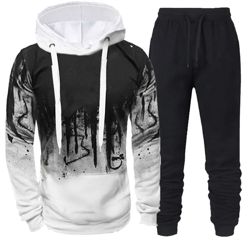 Survêtements à capuche et pantalon CamSolomon pour hommes, vêtements de sport tendance, olympiques d