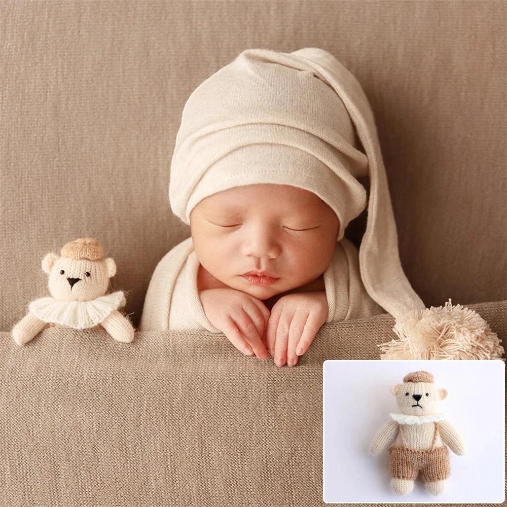 Accessoires de photographie de bébé pour nouveau-né, bébé, beurre animal, nounours, mignon, hippocam