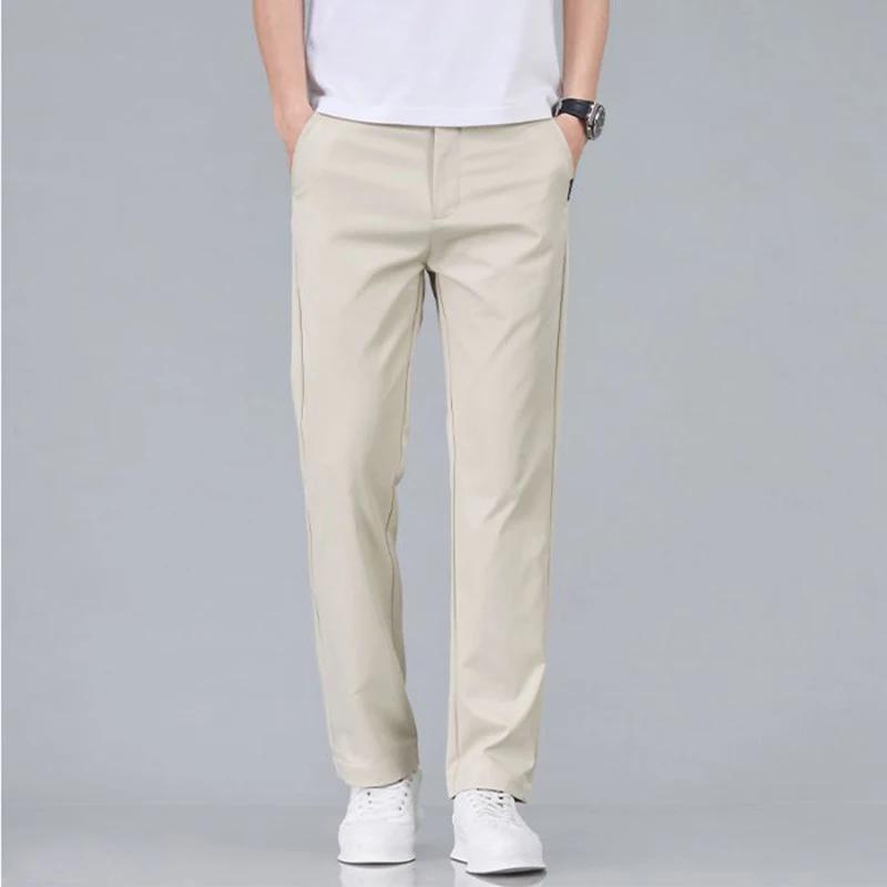 2025 nouveaux hommes classique couleur unie été 3 couleurs pantalons décontractés affaires mode Stre
