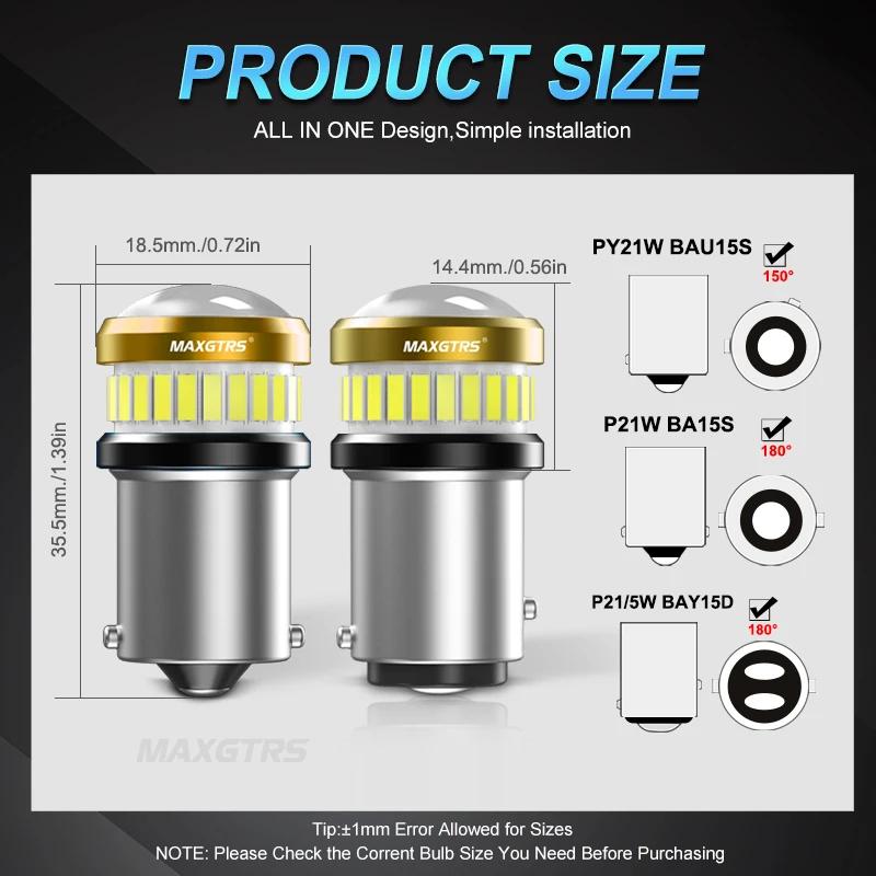 2x10-48V 1156 BA15S P21W 2405 1157 P21/5W 2412 Bau15s BAY15D 2409 ampoule de voiture lampe à LED fre