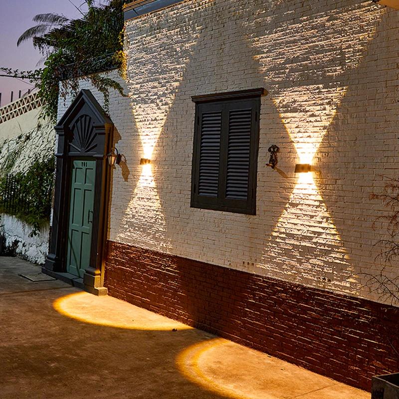 LED lumière solaire capteur de mouvement extérieur appliques murales étanche jardin applique solaire