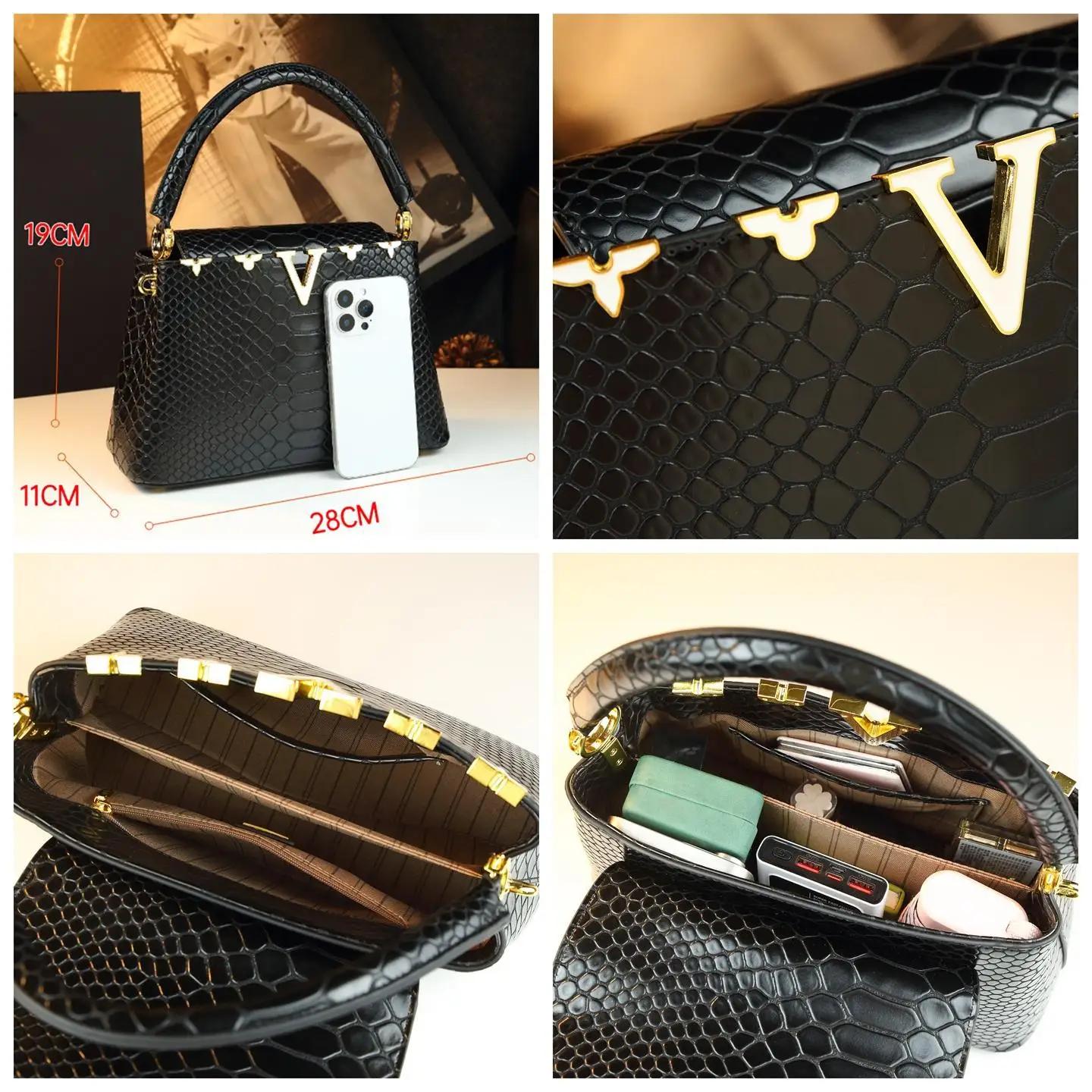 Sac à langer vintage chic pour femme, sac bandoulière élégant, sac fourre-tout de luxe de créateur, 