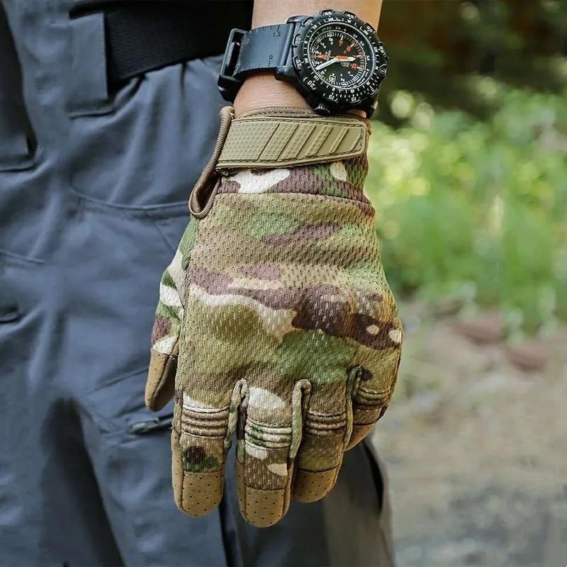Gants tactiques pour hommes, écran tactile, Sport en plein air, Paintball, Combat, randonnée, chasse