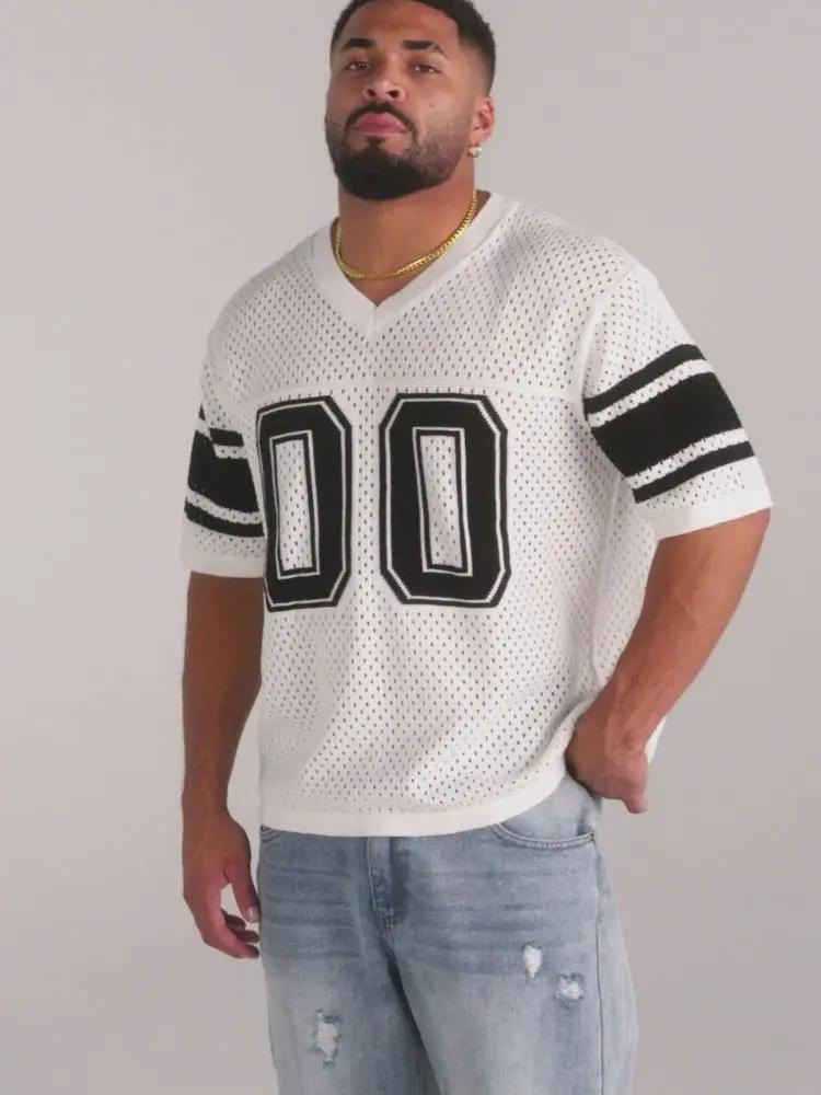 T-shirts hommes été nouveaux sport hommes T-shirts loisirs col en V mode vêtements amples et confort