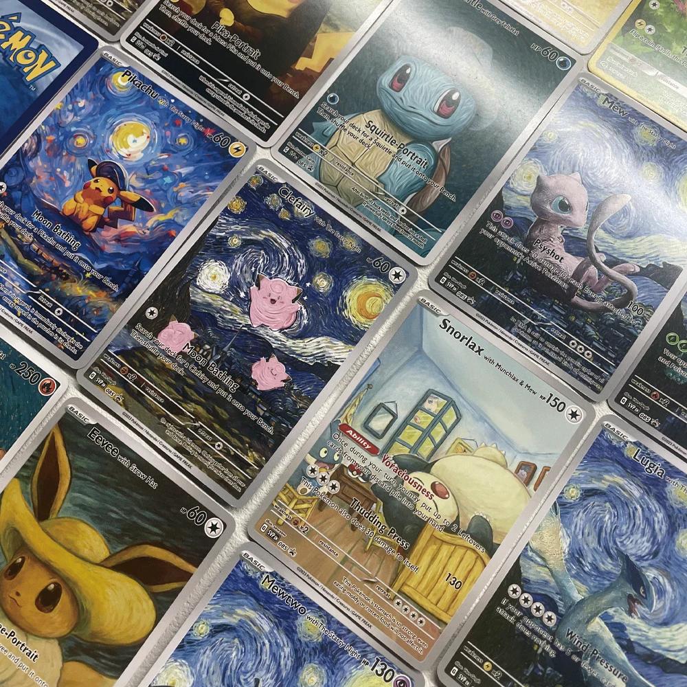 Dessin animé Anime Pokemon Ptcg auto-contrôle Mewtwo Pikachu recueillir commerce Signature carte Fla