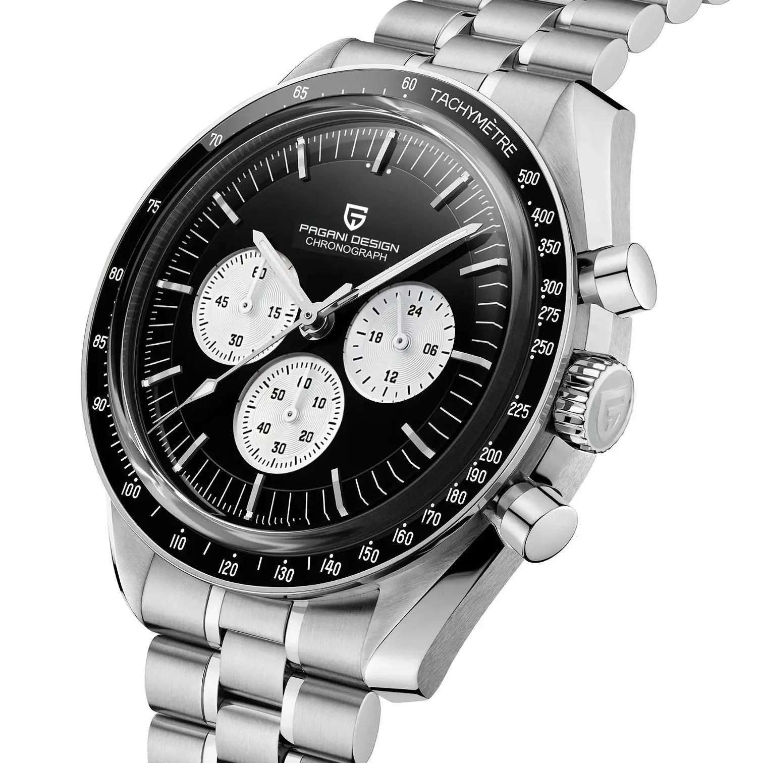 PAGANI DESIGN 2026 Nouvelles Montres pour Hommes Panda Moon Watch Montre à Quartz de Luxe pour Homme