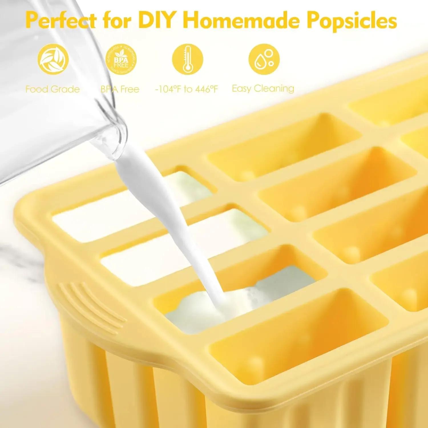 Moules à sucettes en Silicone sans BPA, 12 pièces, plateaux à sucettes pour congélateur, moules à su