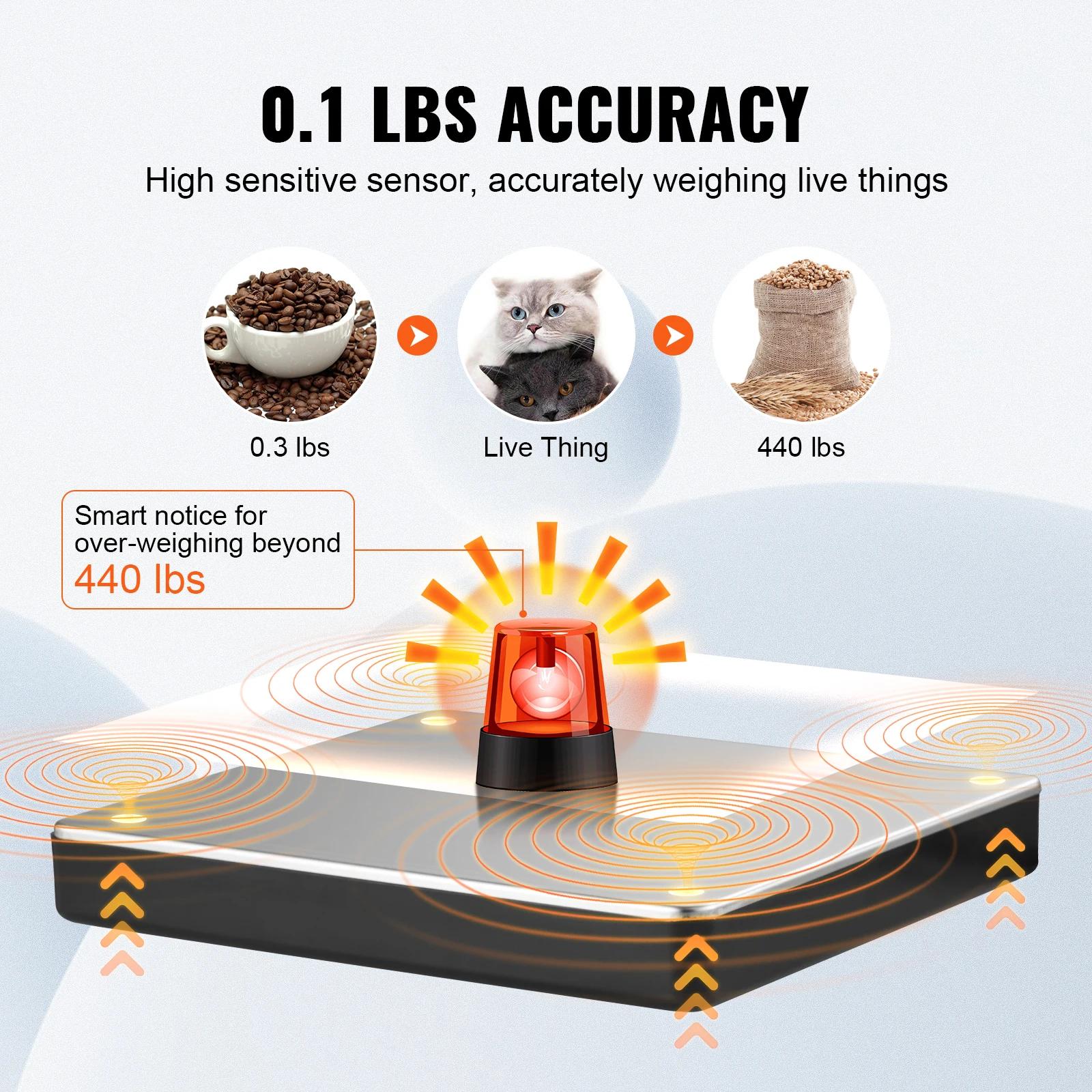 SucceBuy 440lbs balance d'expédition numérique avec minuterie fonction de tara HD écran LCD paquet P