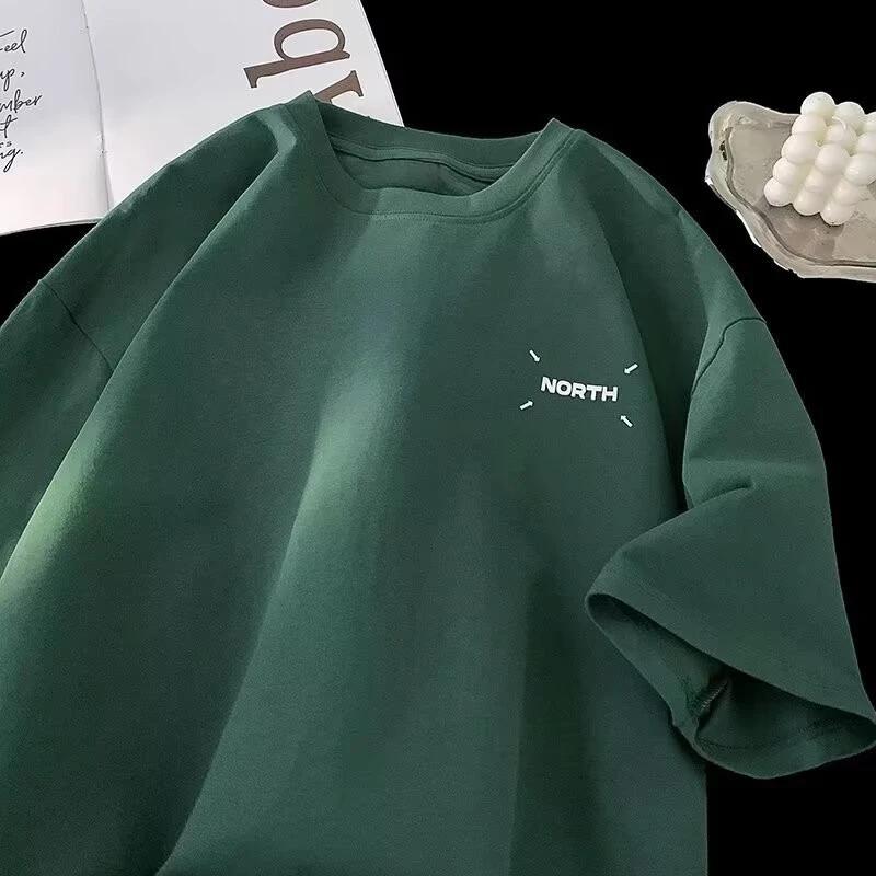 T-shirt imprimé avec Logo minimaliste 【M-8XL】 T-shirt Super grand pour hommes, mode été, Style sport