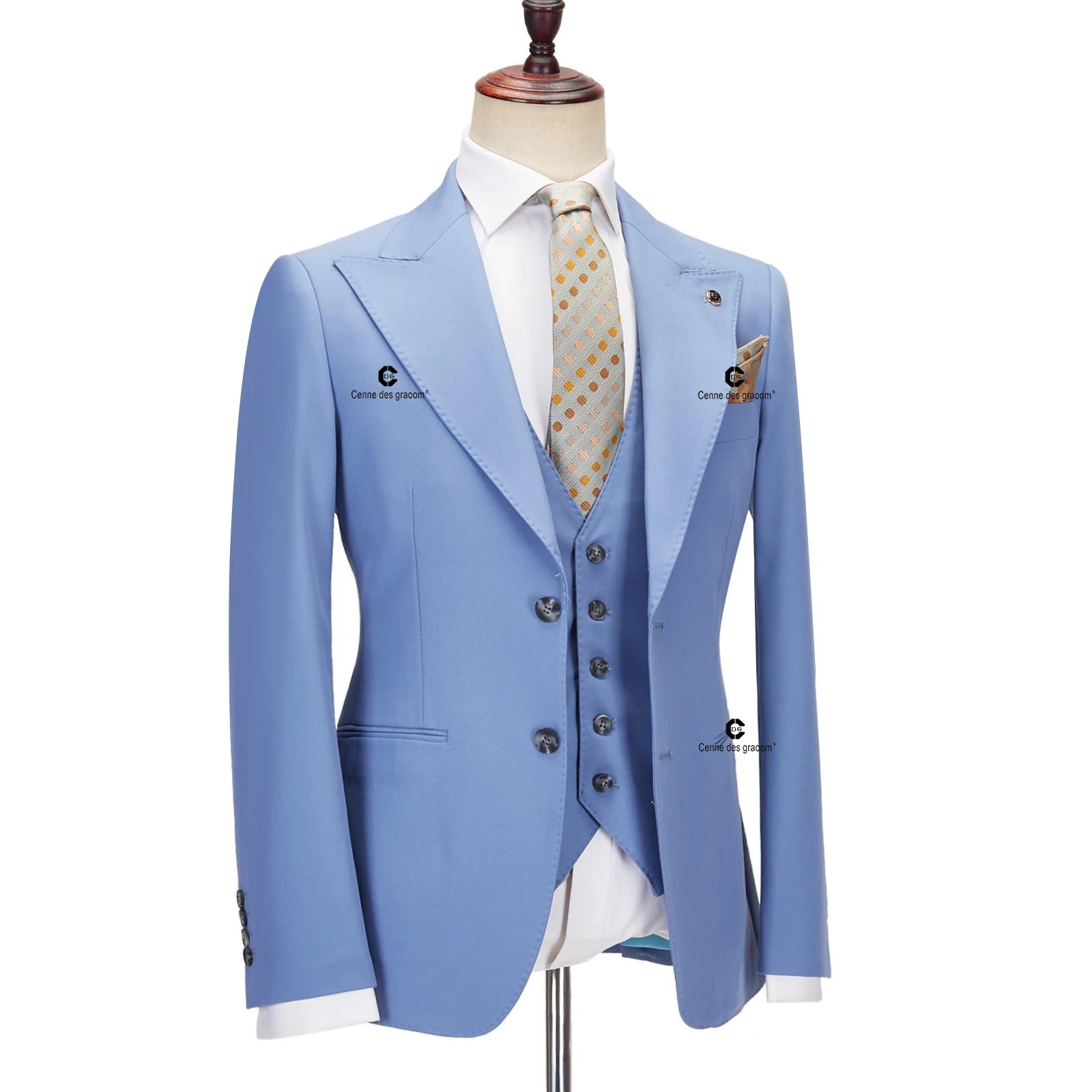 CENNE DES GRAwing M-Costume Classique Formel à 2 lèvent pour Homme, Ensemble Blazer et Pantalon en G
