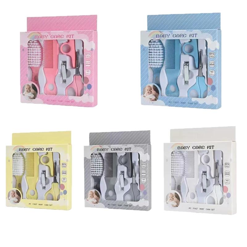 Kit de toilettage pour bébé, ensemble de soins pour bébé, sans BPA, Design mignon, peigne, brosse, c