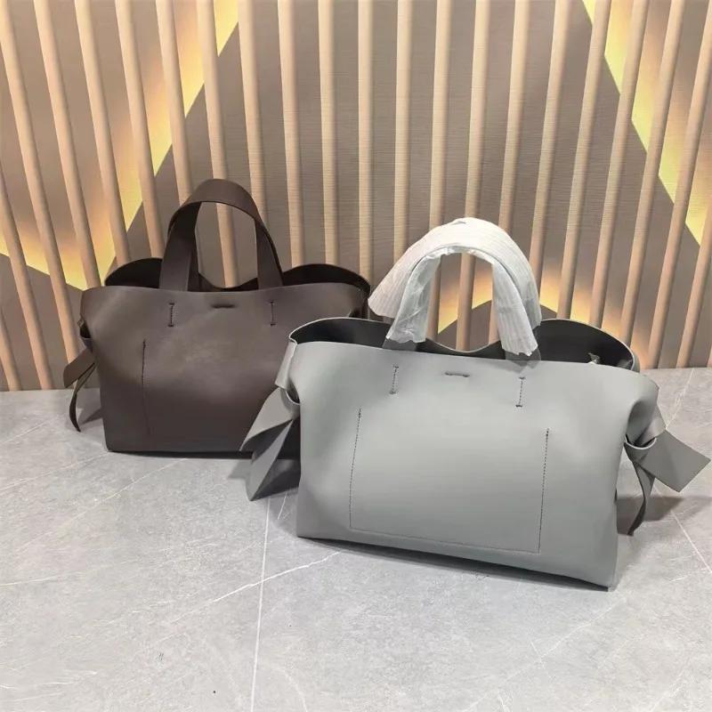 Sac à main tendance en cuir véritable, sac bandoulière, sac seau portable pour trajets quotidiens / 