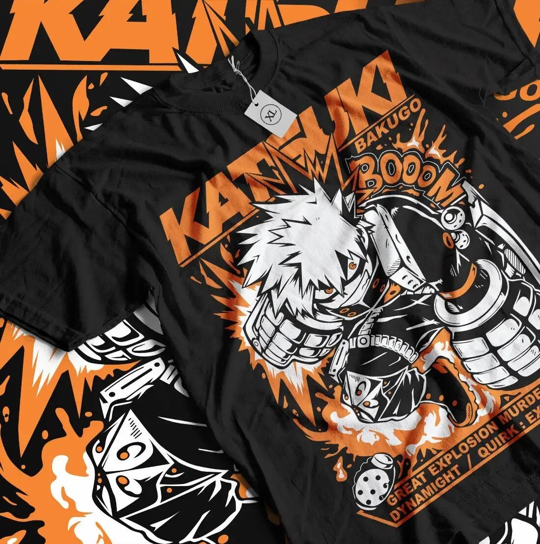 T-shirt unisexe Bakugo Katsuki My Hero Academia (MHA) Hero Graphic Anime cadeau pour filles toutes t