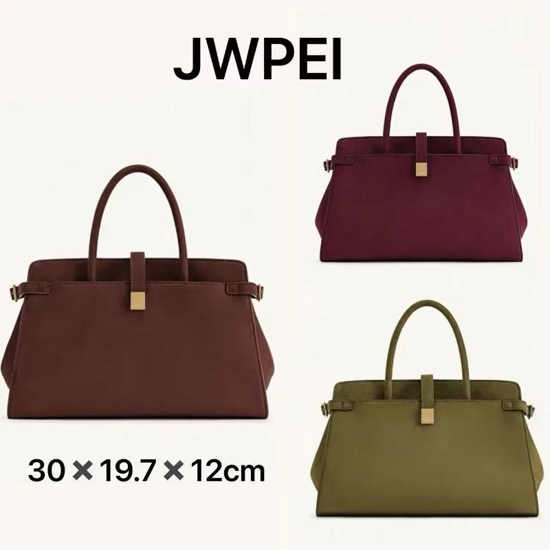 Sac fourre-tout polyvalent et simple en suède de grande capacité JW PEI 2026, sac bandoulière vintag