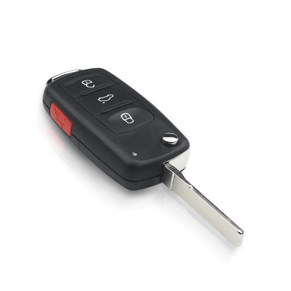 KEYYOU 10 pièces 2/3/4 boutons coque de clé à distance pour Skoda Octavia VW Volkswagen Golf Mk6 Tig