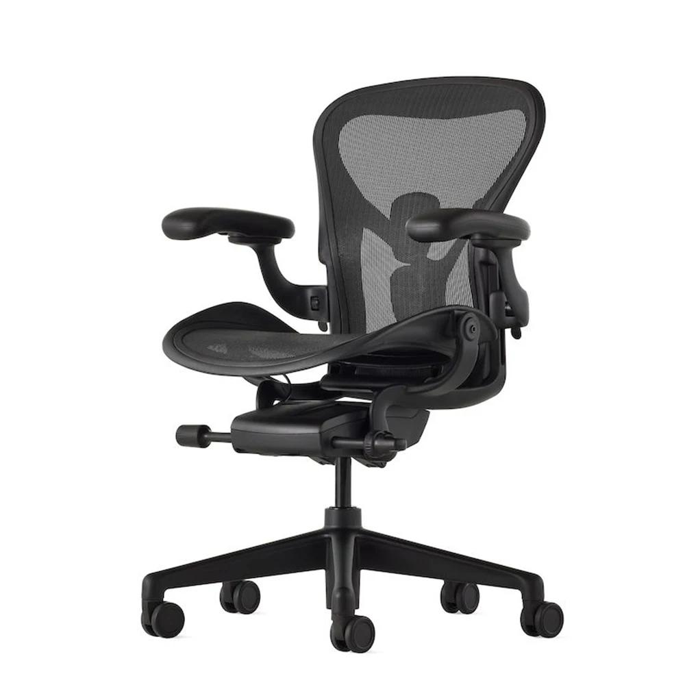 Coussinets de bras en vinyle pour Herman Miller Remasteres Aeron, chaise de bureau et de maison, Gra
