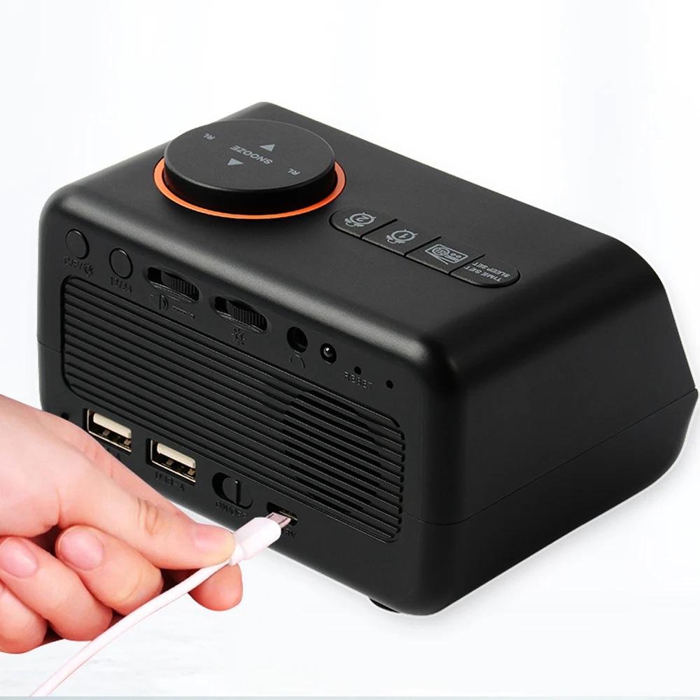 Alarme LED rechargeable avec fonction radio.Deux horloges d'alarme peuvent être réglées.Il affiche l