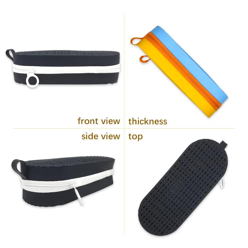 Étui pour lunettes de natation, étuis de protection en Silicone avec trou de vidange pour lunettes d