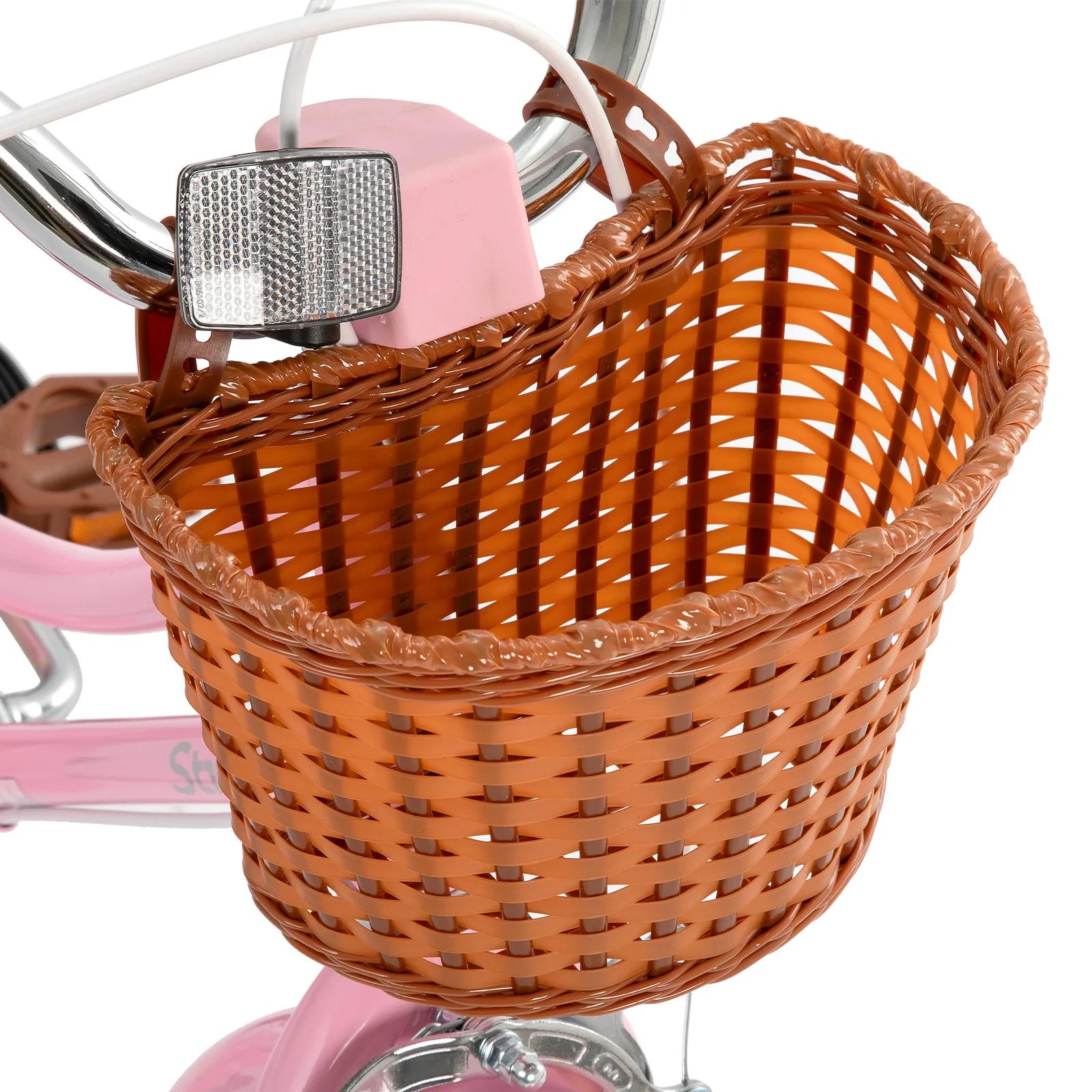 Vélo pour enfants STITCH Manchi 18 pouces avec panier - Roues stables filles/garçons 2 à 9 ans - Modèle 12 14 16