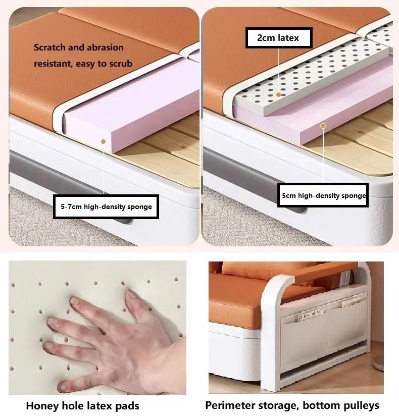 Canapé pliable frais pour la maison, ensemble de meubles de lit pliable, meubles de salon, lit minim
