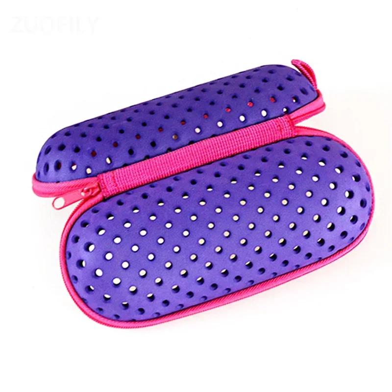 Housse de protection pour lunettes de natation, 1 pièce, boîte de protection souple avec trou de Dra