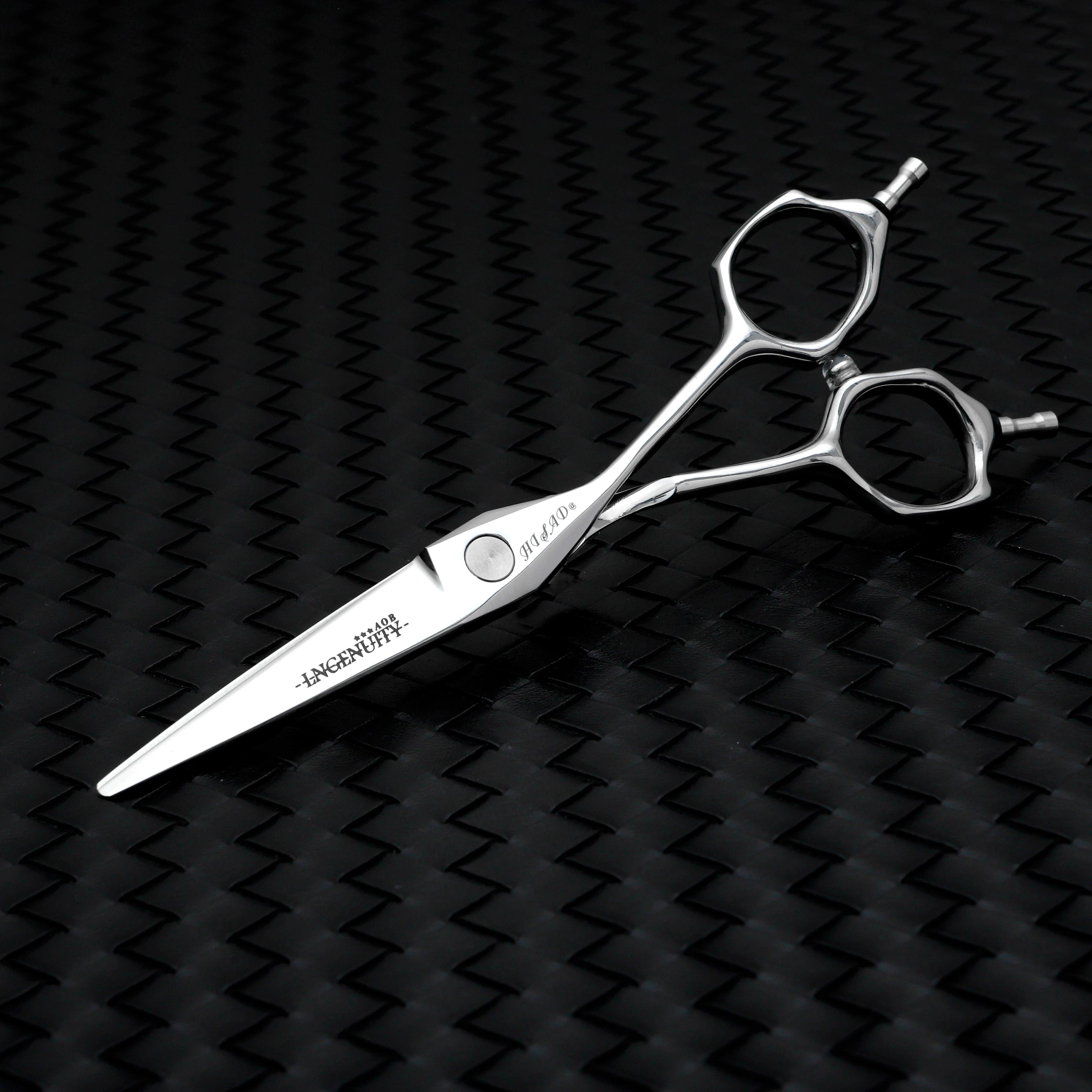 Ciseaux de barbier HISADA, ciseaux à cheveux multifonctionnels de 5,5 pouces, acier japonais VG10, c