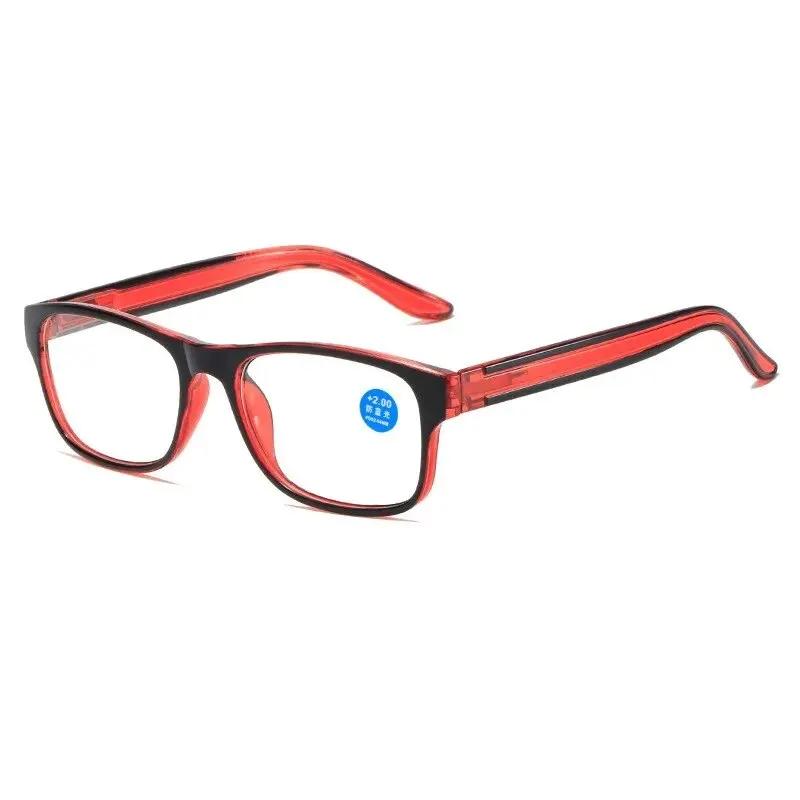Lunettes de lecture Anti-lumière bleue pour femmes et hommes, verres carrés transparents pour ordina