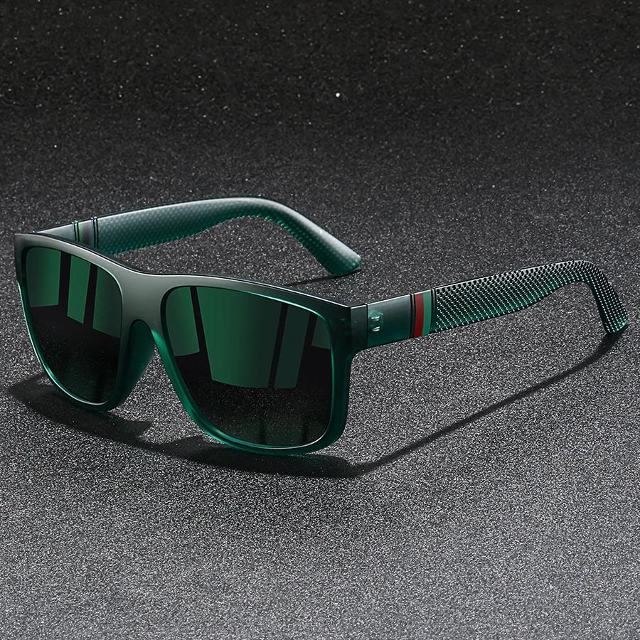 Mode Vintage motif de contrôle carré lunettes de soleil hommes femmes pêche conduite homme marque de