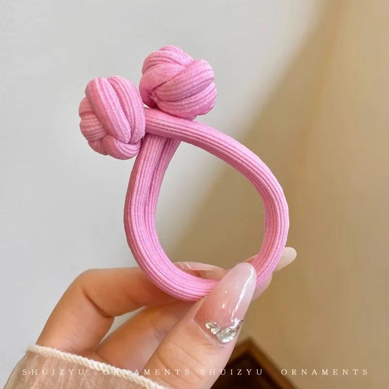 Attaches de cheveux en caoutchouc extensibles simples pour femmes, haute élasticité, mode fille, cor