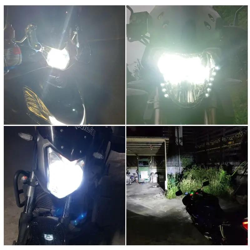 1 pièces pour Yamaha MT07 MT03 MT09 moto H4 H1S 9003 phare LED ampoules Hi/Lo 4800LM 6000K blanc CAN