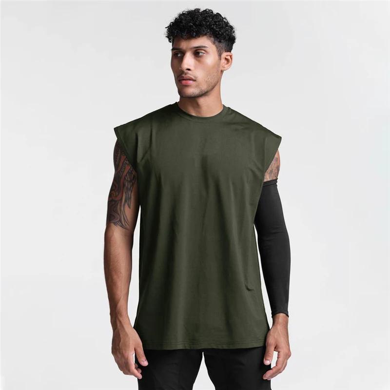 Débardeur d'exercice respirant pour hommes, Fitness, course à pied, sport décontracté, T-shirts sans