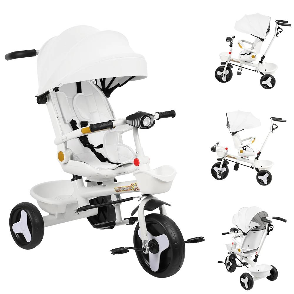 Tricycle bébé 3-en-1 - Simple et spacieux - Confortable et sûr - Convient aux enfants de 9 mois à 5 