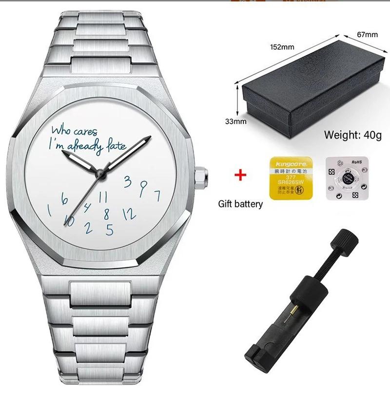 Mode luxueux exquis élégant montre pour hommes classique affaires décontracté arabe numérique bande 