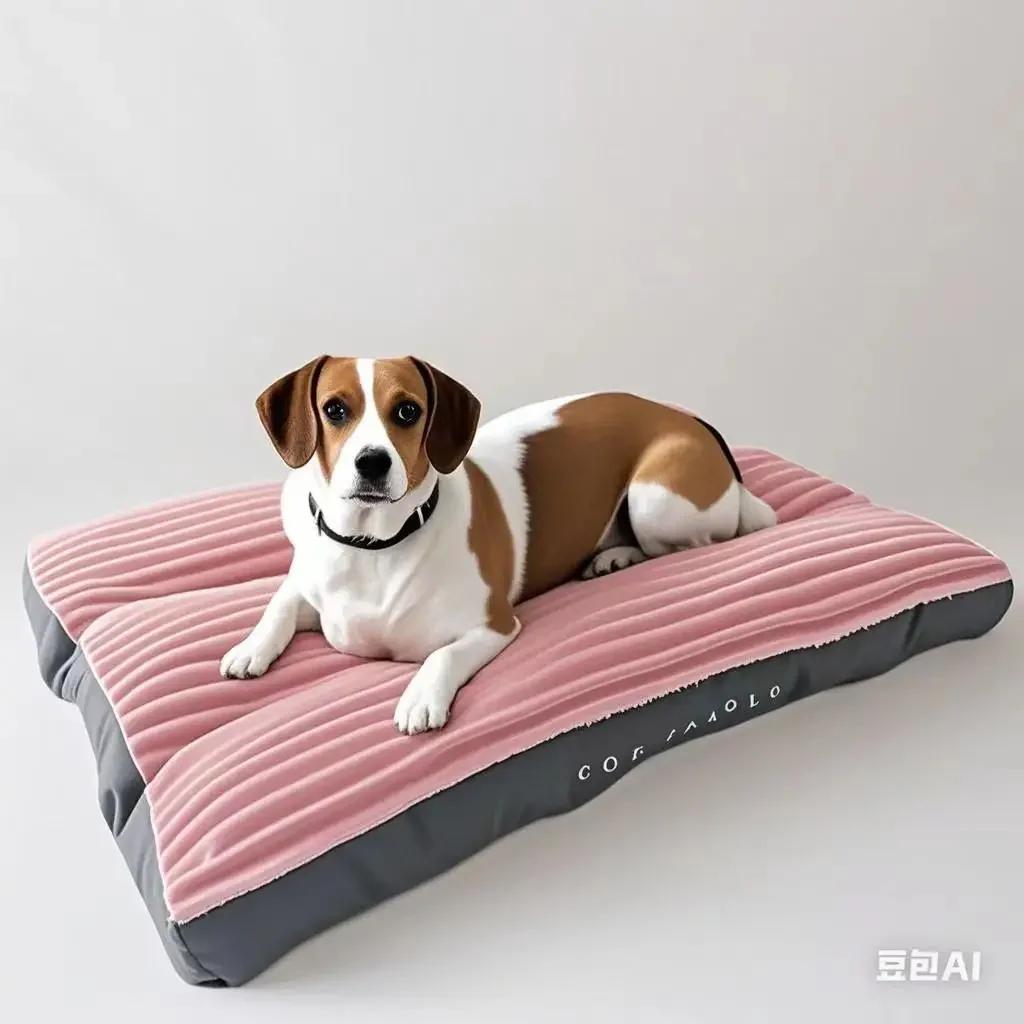 Grand tapis en velours côtelé pour chiens de taille moyenne et grande, lit de couchage surdimensionn