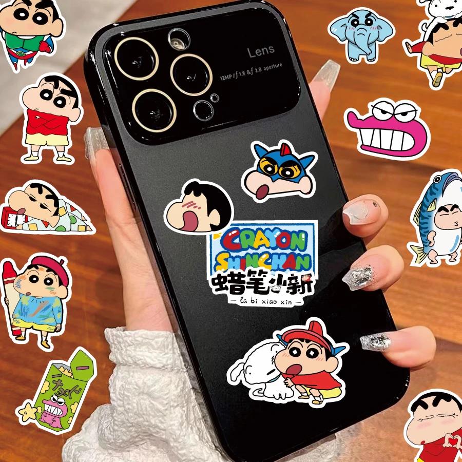 100 pièces dessin animé Crayon Shin Chan autocollants enfants jouets pour voiture ordinateur portabl