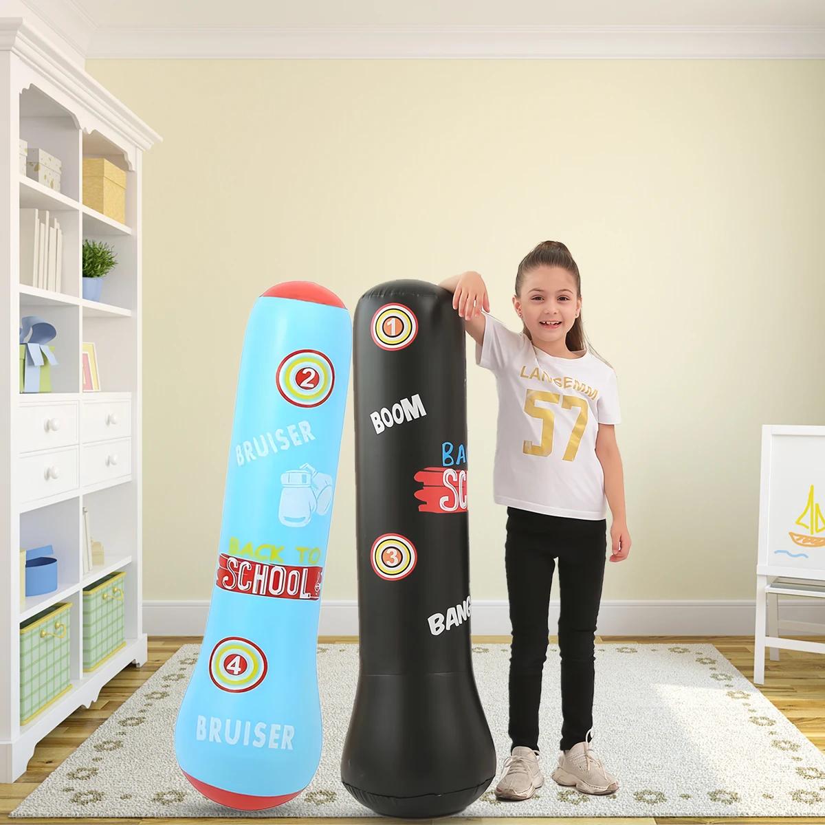 Colonne de boxe pour enfants épaissie en PVC, gonflable pour adolescents. Sac de boxe fitness qui ne