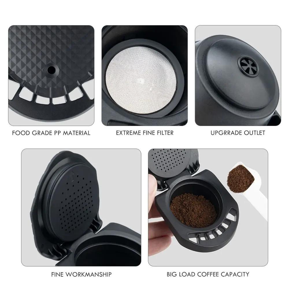 Adaptateur de Capsule de Café Réutilisable pour Dolce Gusto, Accessoire de Recharge Compatible avec 