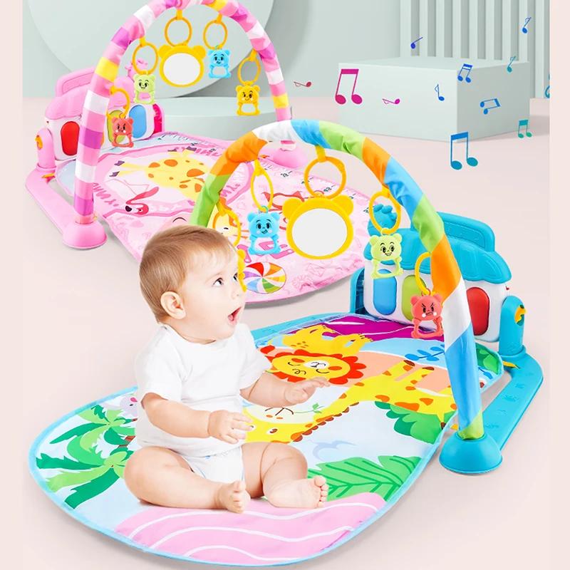 Tapis de jeu musical bébé gymnastique puzzle clavier piano ramper jouet cadeau nouveau-né