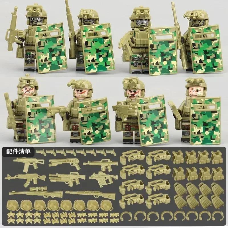 Bloc de construction Lego Compatible, figurines militaires, fantôme de police, forces spéciales, jou