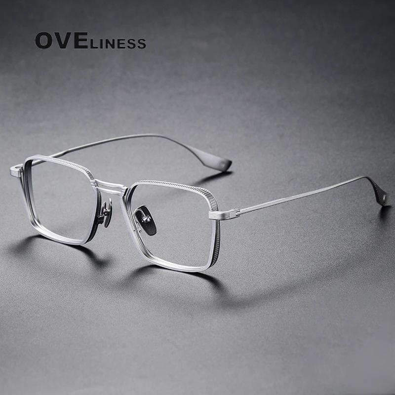 Mode pur titane lunettes cadre hommes femmes marque Design ultraléger montures de lunettes haute qua