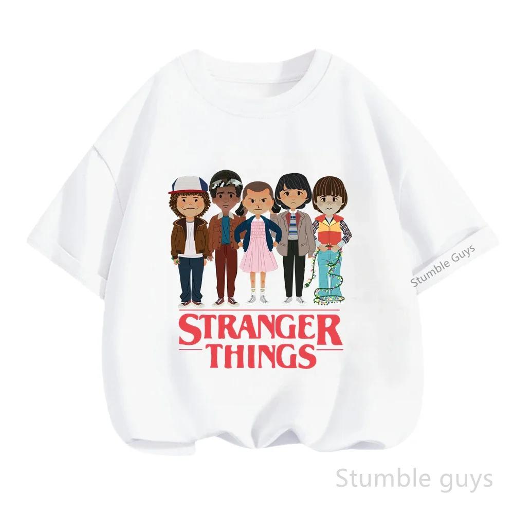 T-shirt en coton doux pour enfants, vêtements d'été pour garçons et filles, t-shirt à manches courte