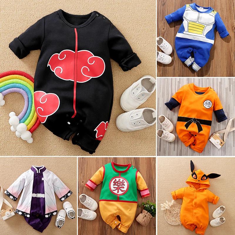 Body en coton à manches longues pour nouveau-né, Style Cape Anime, barboteuse mignonne pour enfants 