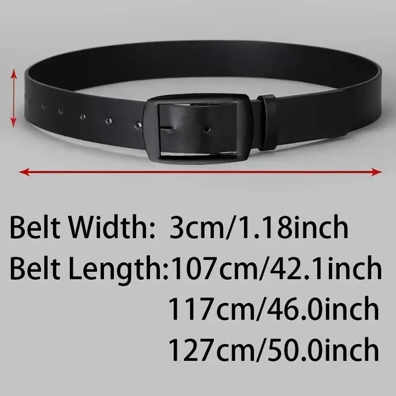 Ceinture de luxe en cuir PU pour hommes, 2 pièces, boucle ardillon en métal, haute qualité, marque c