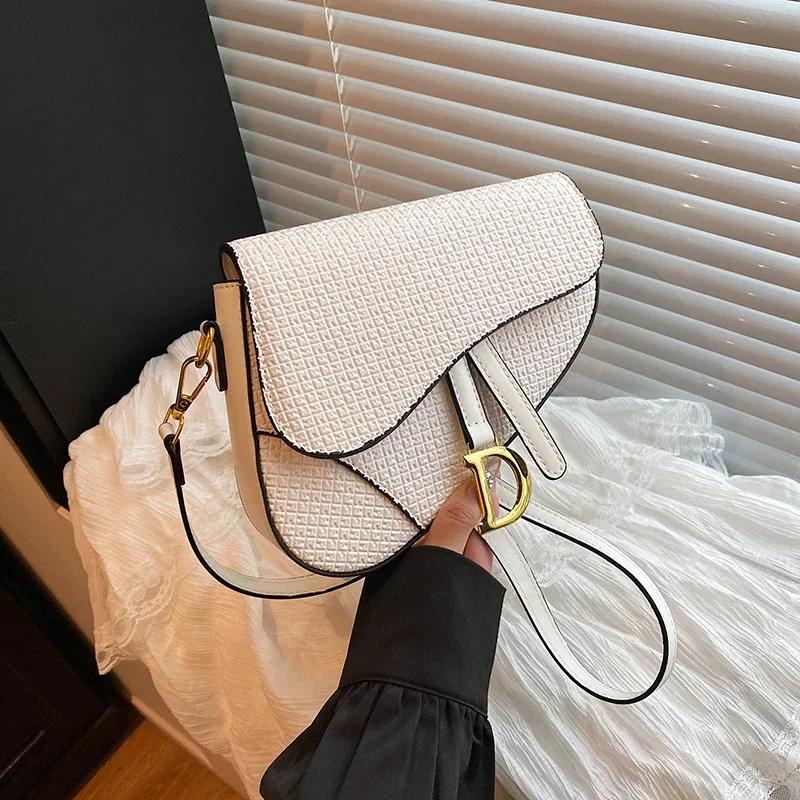 Sac à main en cuir de luxe pour femme, élégant et classique, sac à bandoulière de créateur, sac four