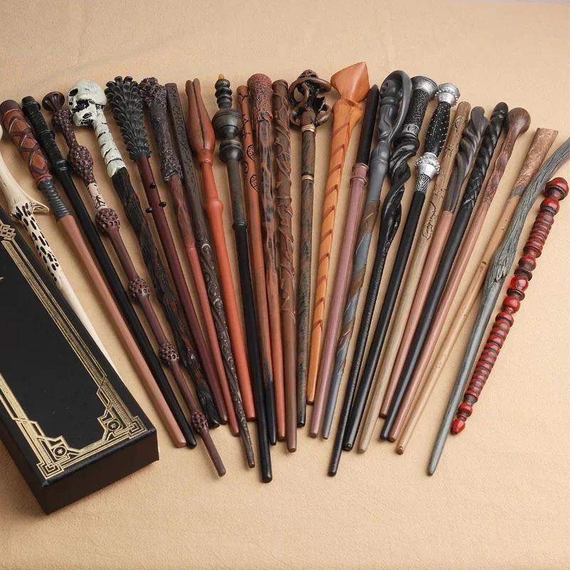 Baguettes Magiques en Métal 2026 : Modèles Malfoy, Voldemort, Hermione, Ron, Bellatrix, McGonagall -