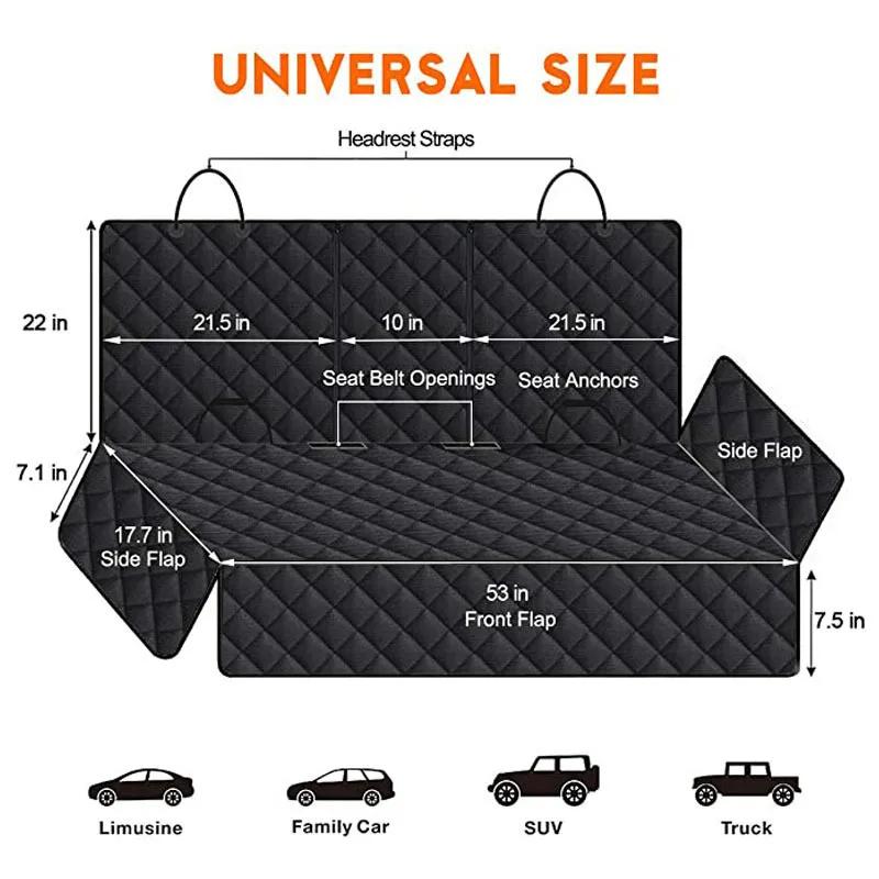 Housse de siège de chien de voiture pour siège arrière, imperméable, tapis de protection de siège ar
