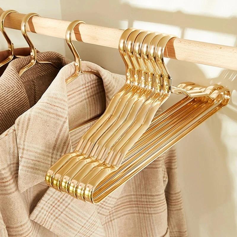 Porte-vêtements en aluminium, 10 pièces, cintres durables, antidérapants, en métal Durable, organisa
