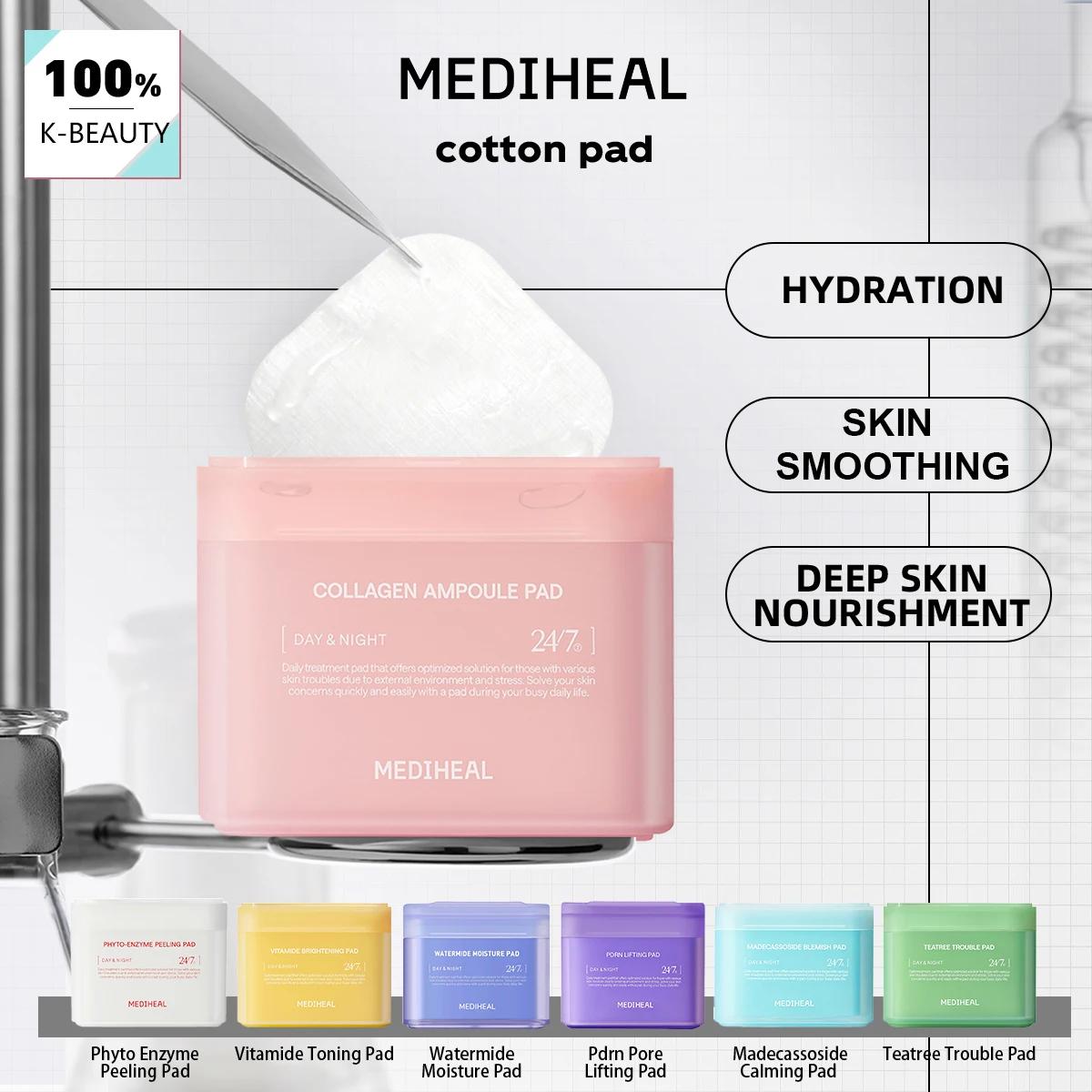 MEDIHEAL Pad, Pad prêt à l'emploi, Pads de soin quotidien, Hydratation longue durée, Hydratation int