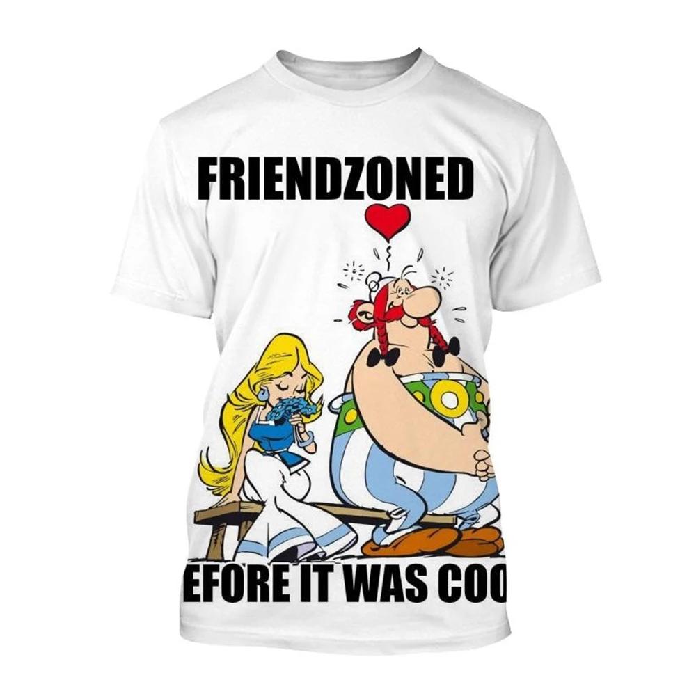 T-shirt imprimé 3D pour hommes et femmes, haut à manches courtes, col rond, mode hip-hop décontracté
